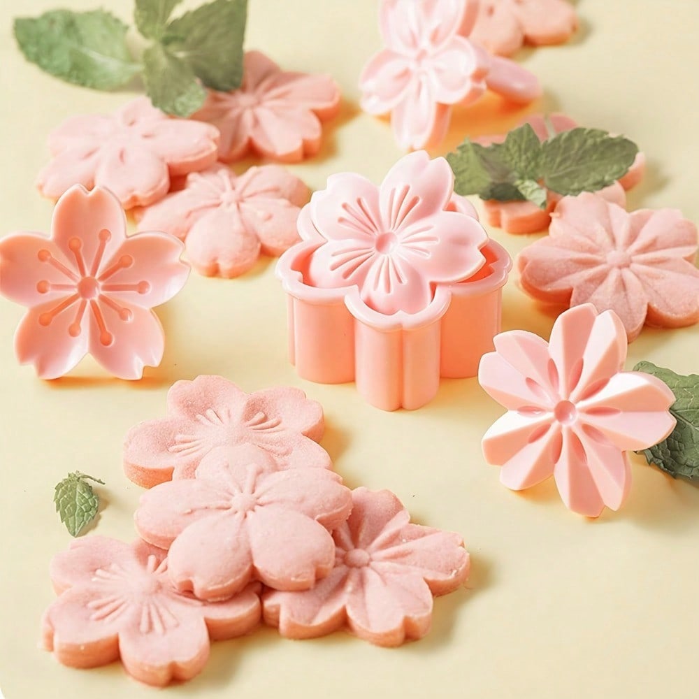 Kitchen Hand Gadgets - 5 buah/Set Set kue sakura mekar