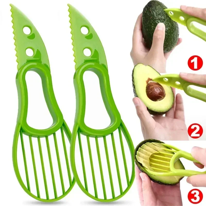 Avocado Slicer Tool - Pemotong Alpukat Multifungsi, Pengupas Inti, Pengiris