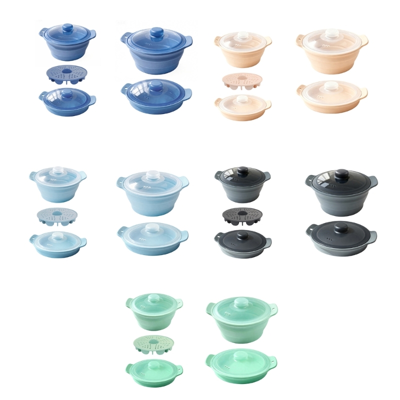 Silicone Steamer Basket - Pemasak Kukus Kecil Silikon Dapat Dilipat