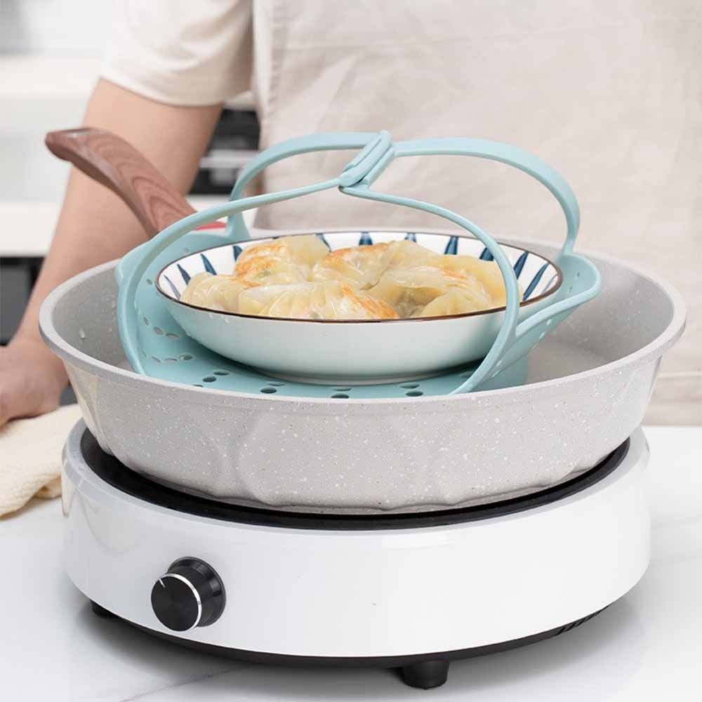 Silicone Steamer Basket - Keranjang Pengukus Silikon Gagang Panjang, Dapat