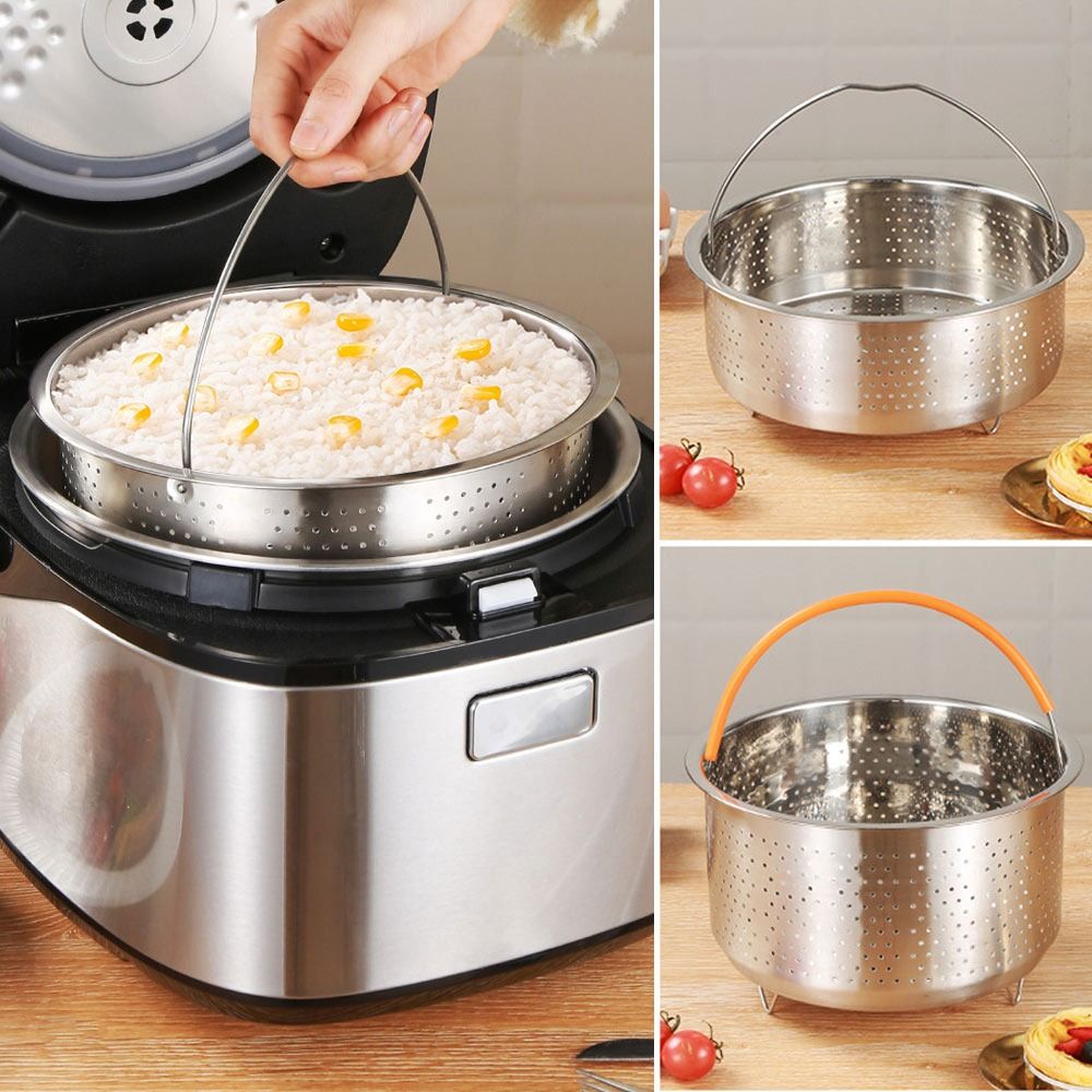Silicone Steamer Basket - Keranjang penanak nasi Stainless Steel, keranjang