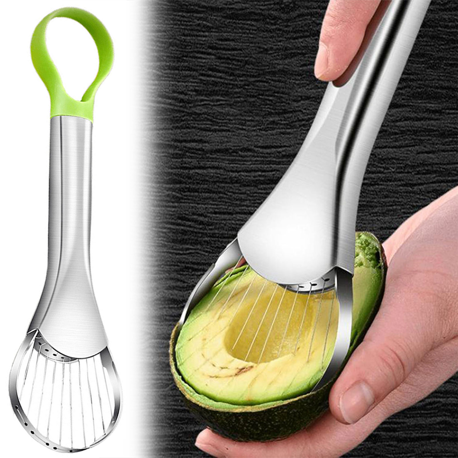 Avocado Slicer Tool - Alat Pemotong Alpukat, Pemotong Baja Tahan