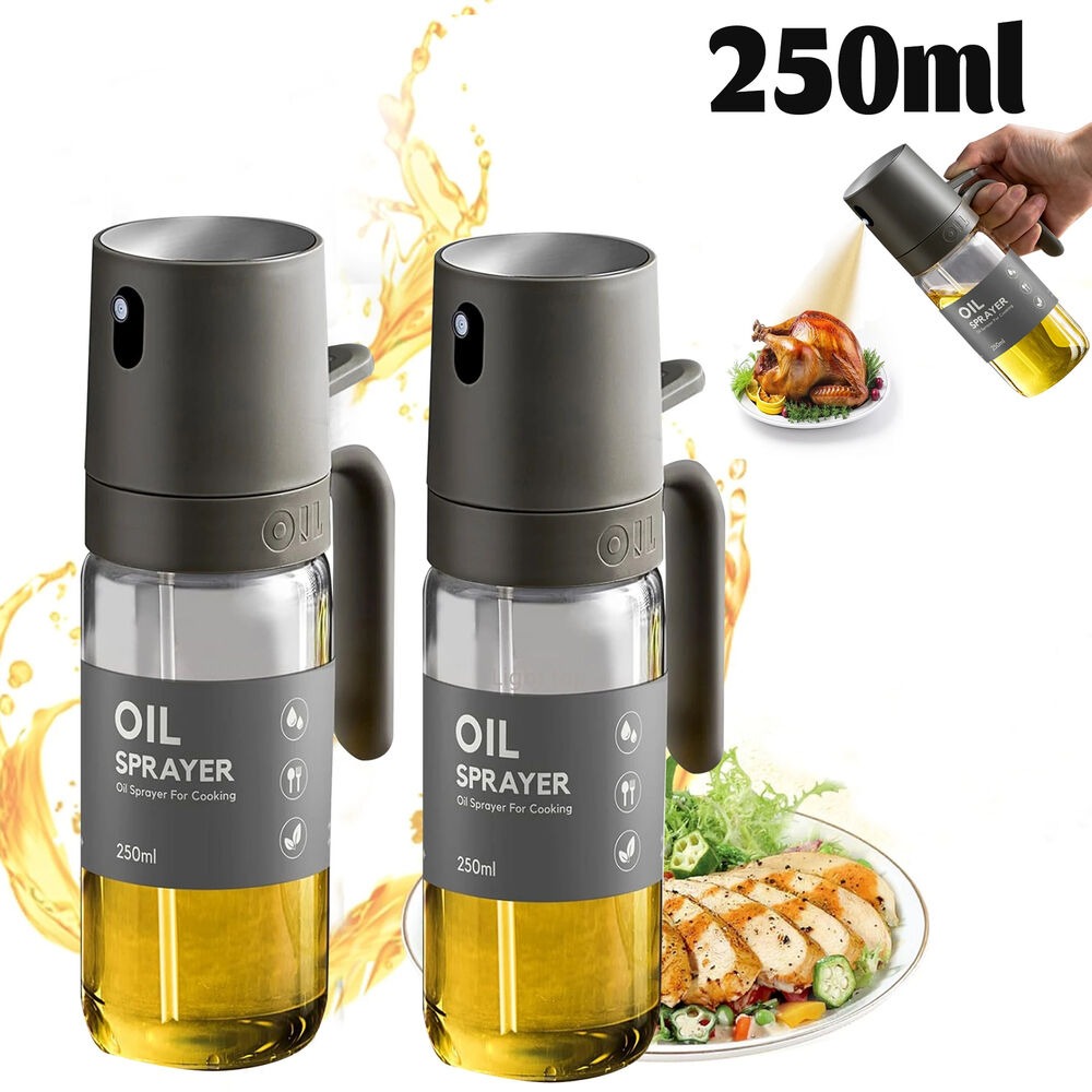 Kitchen Gadgets Air Fryer - Botol Semprot Minyak 250ML, Kaca Borosilikat