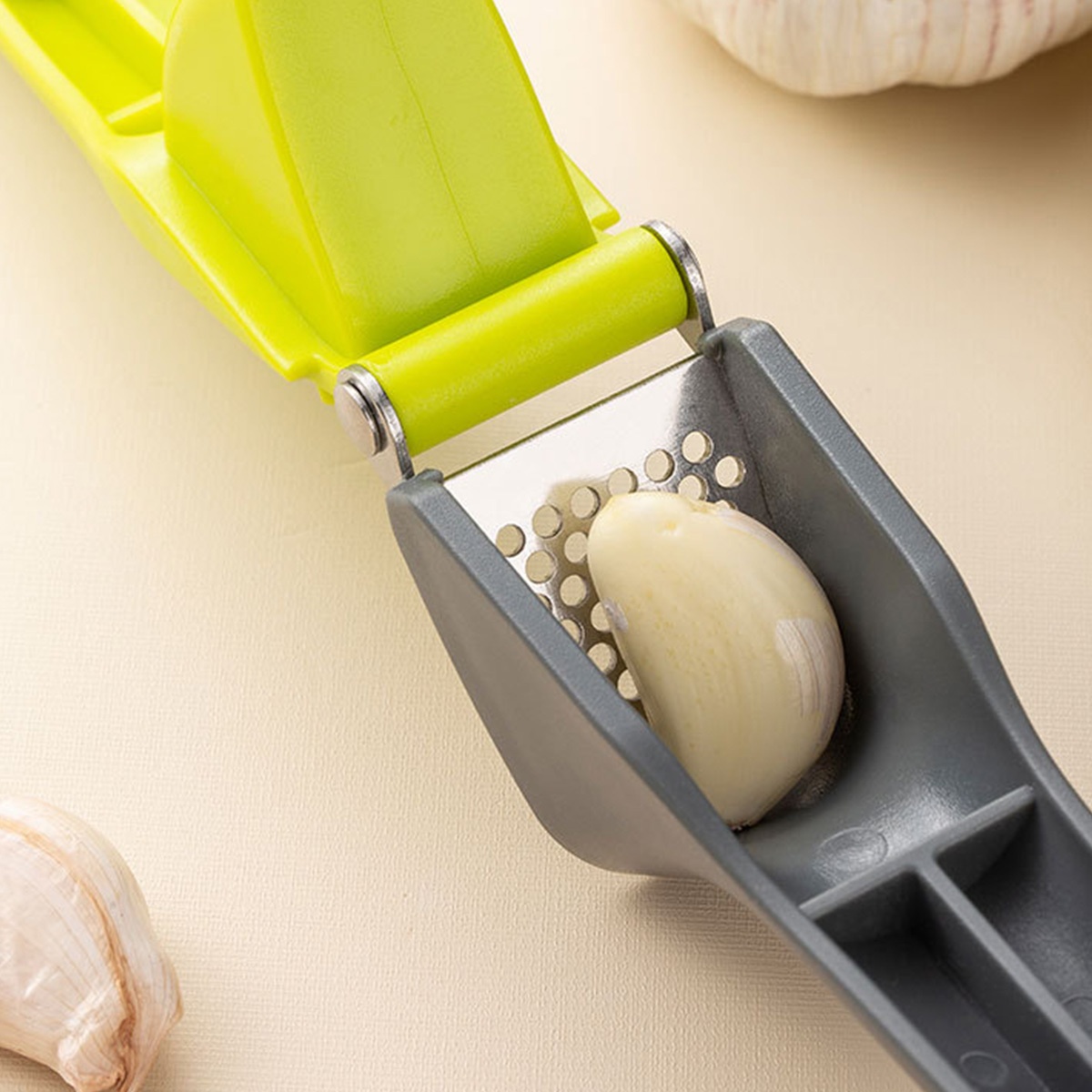 Manual Garlic Press - 1 Buah Alat Penekan & Penggiling