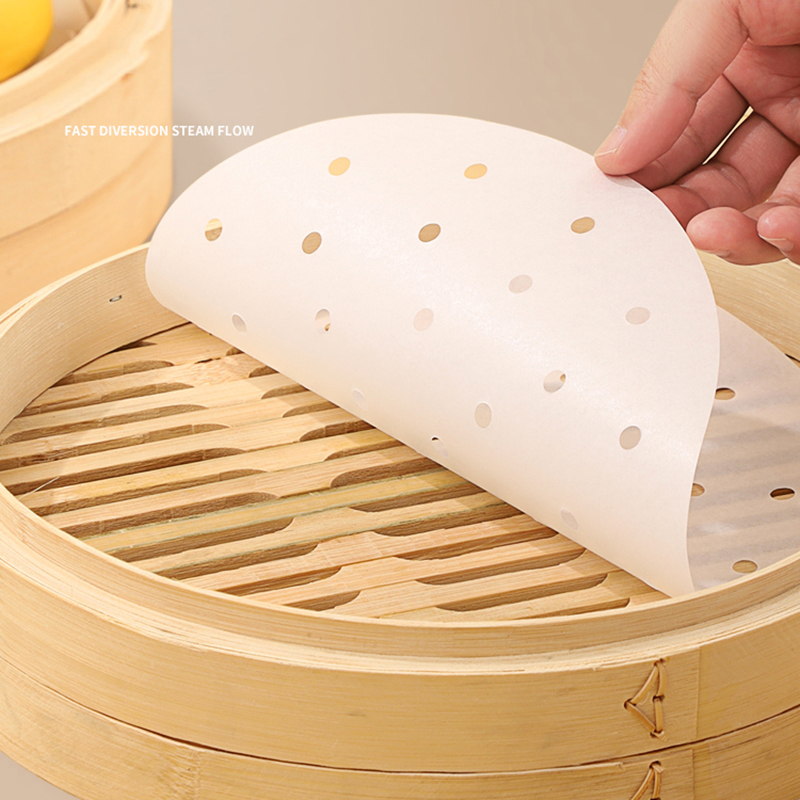 Kitchen Gadgets Air Fryer - 50 Buah Kertas Pengukus Bambu Sekali