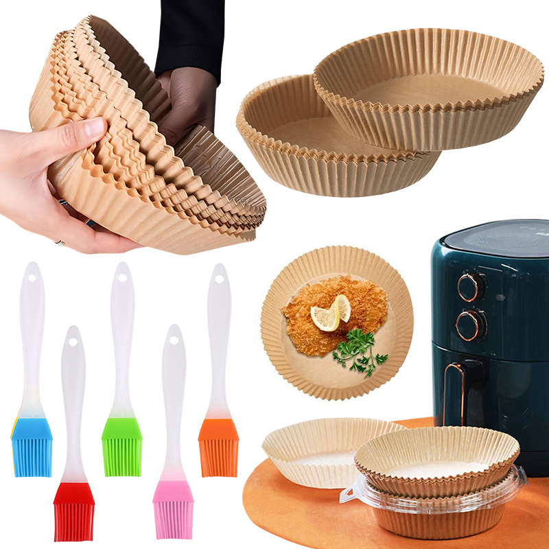 Kitchen Gadgets Air Fryer - 50/100 Buah Piring Kertas Penggoreng Udara