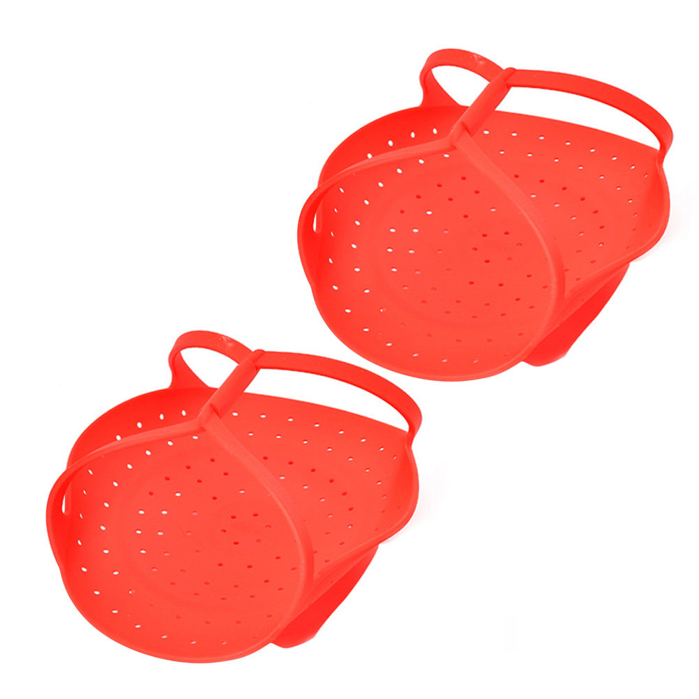 Silicone Steamer Basket - 2 Buah Rak Pengukus Silikon Dapat