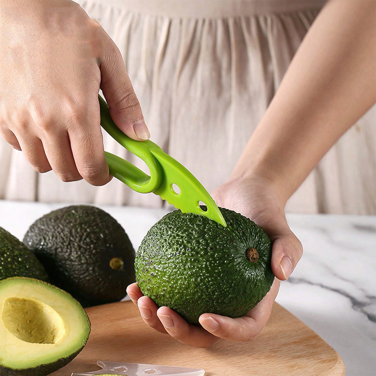 1 Buah Pengupas Alpukat, Pisau - Avocado Slicer Tool ulasan dan harga