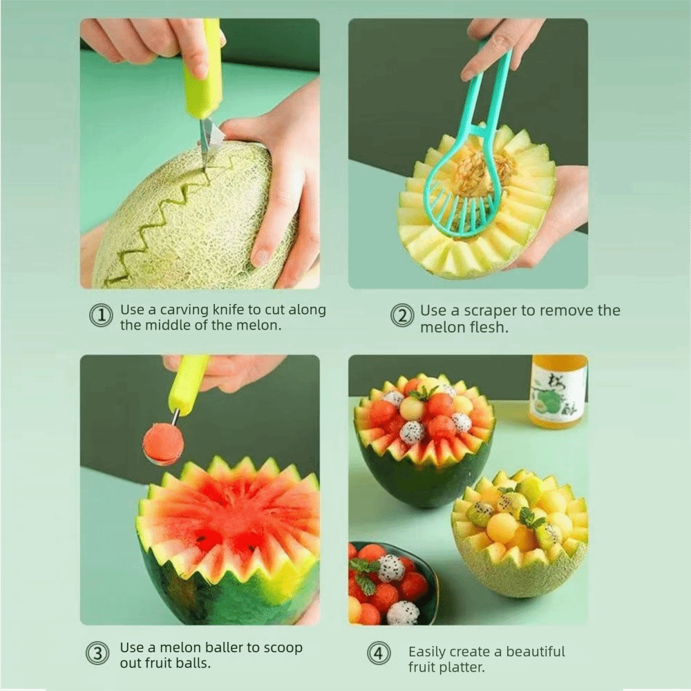 Alat Pengupas Melon 3 in 1 Mud - Avocado Slicer Tool ulasan dan harga