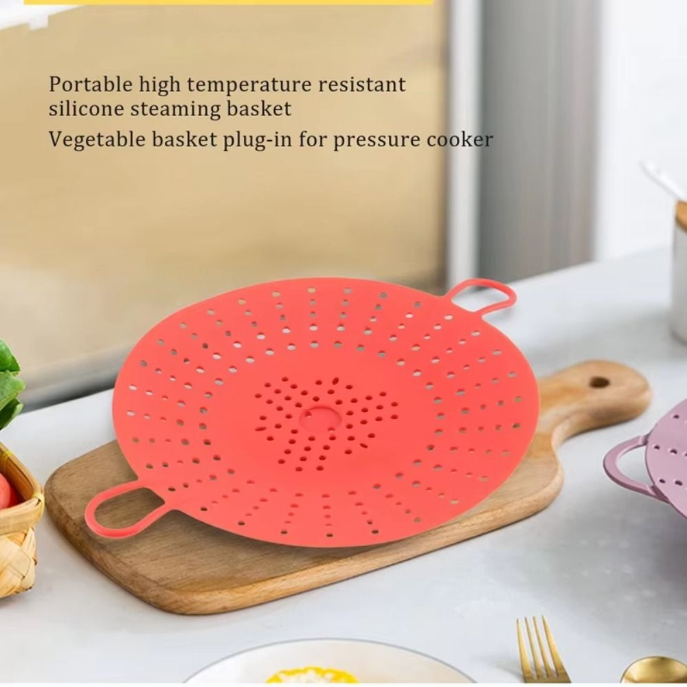Keranjang Pengukus Silikon yan - Silicone Steamer Basket ulasan dan harga