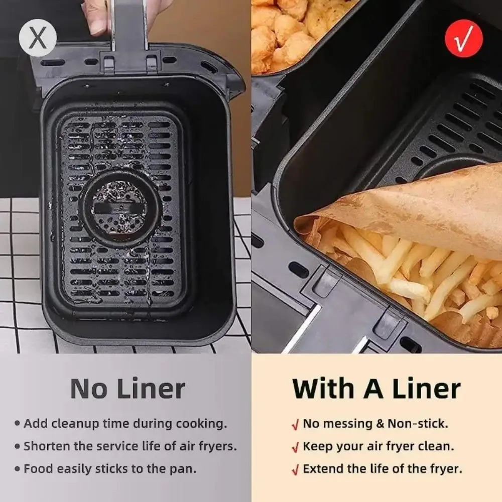 50/100 Buah Kertas Penggoreng  - Kitchen Gadgets Air Fryer ulasan dan harga