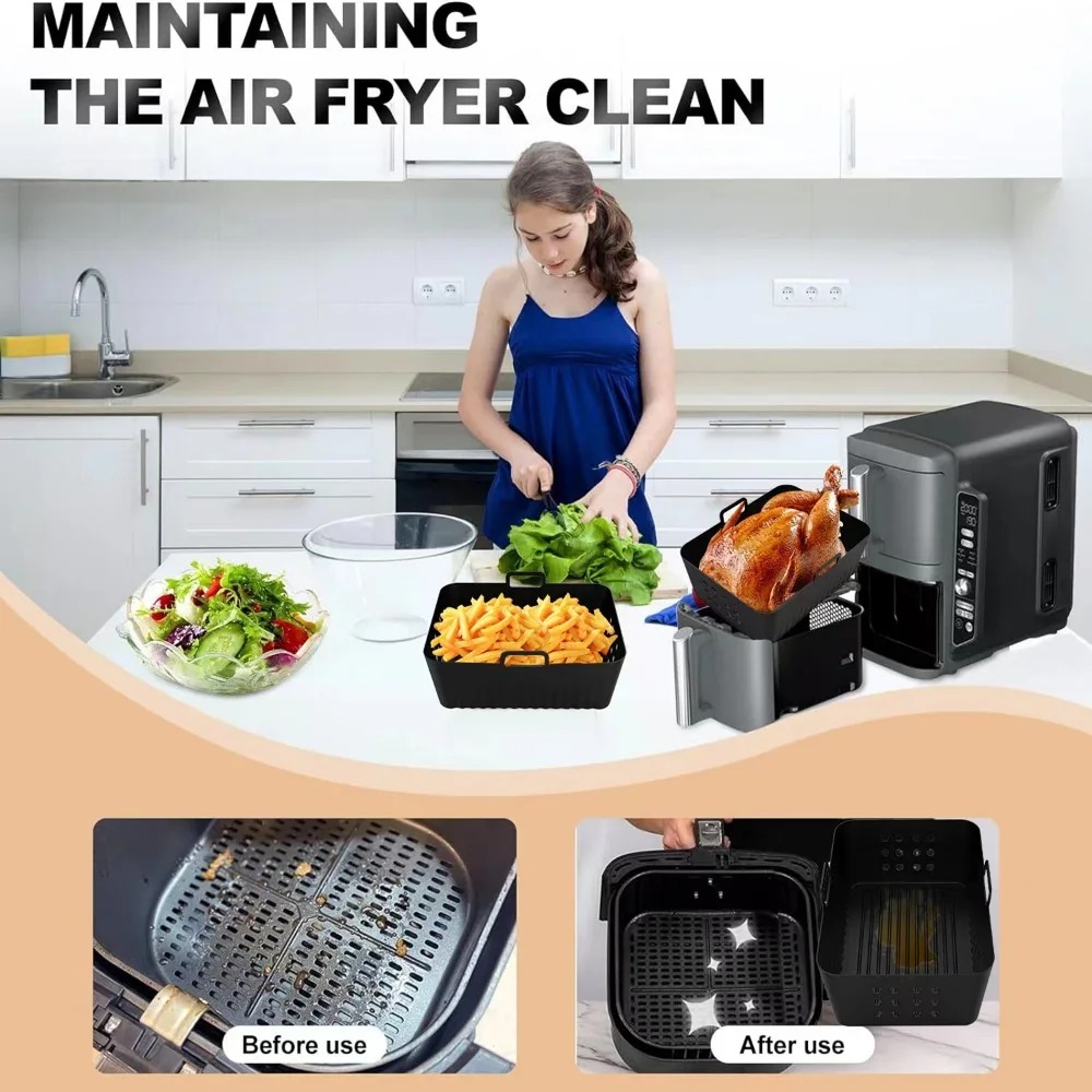 2 Buah Alas Silikon Penggoreng - Silicone Steamer Basket ulasan dan harga