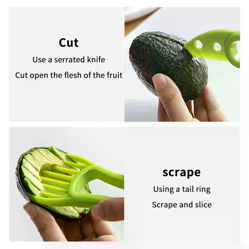 Pemotong Alpukat 3-in-1, Pengu - Avocado Slicer Tool ulasan dan harga