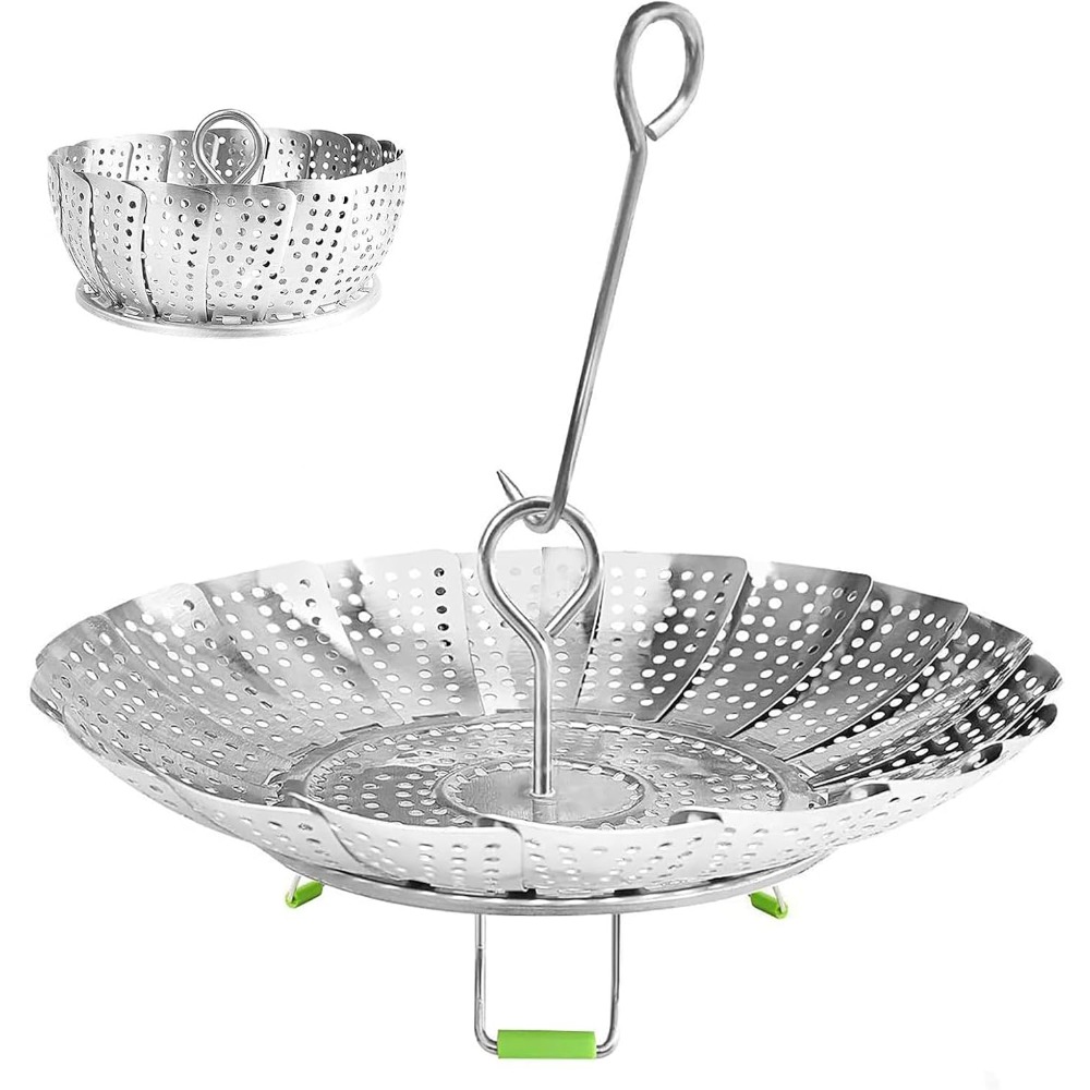 Keranjang Pengukus Baja Tahan  - Silicone Steamer Basket ulasan dan harga