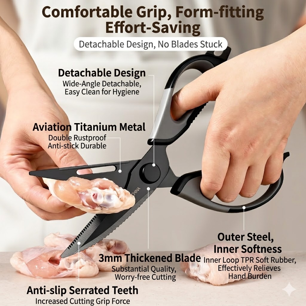 Gunting Dapur Titanium Gunting - Kitchen Gadgets Oxo ulasan dan harga