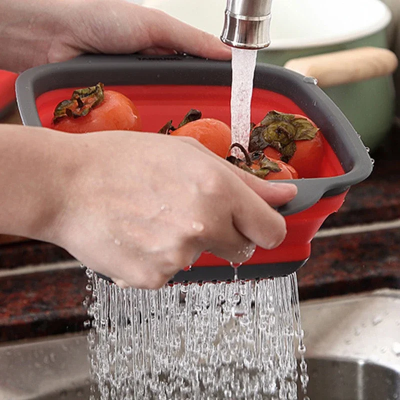 Keranjang Cuci Sayuran Dapat D - Silicone Steamer Basket ulasan dan harga