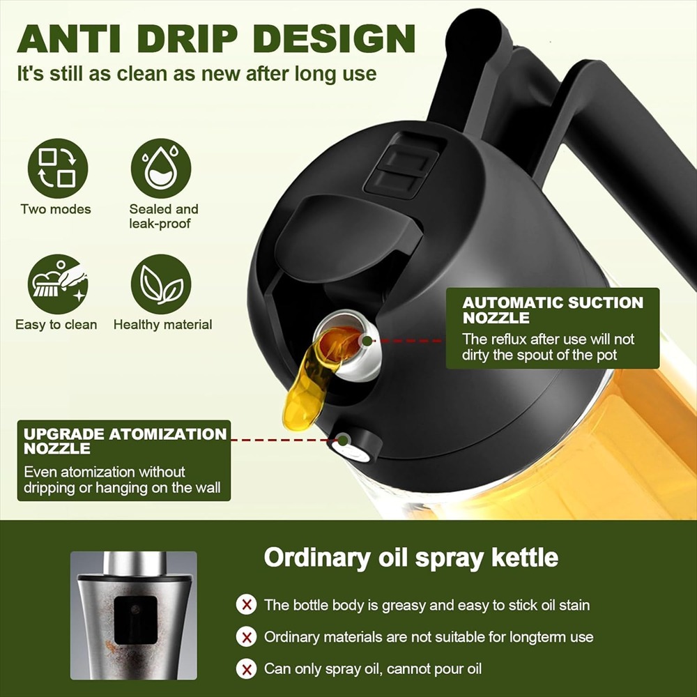 Penyemprot Minyak Zaitun 16oz/ - Kitchen Gadgets Air Fryer ulasan dan harga
