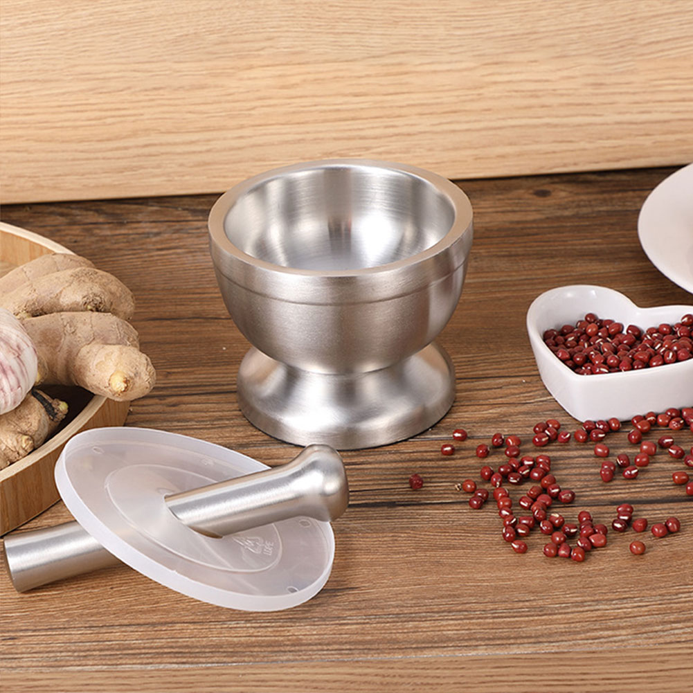 Mortar Pestle Set,Stainless St - Manual Garlic Press ulasan dan harga
